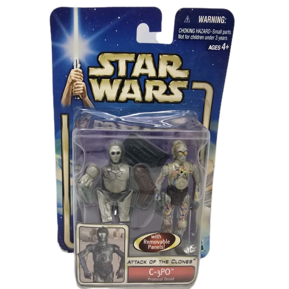 Hasbro Star Wars Attack of the Clones C-3PO Action Figure Protocol‎ Droid New